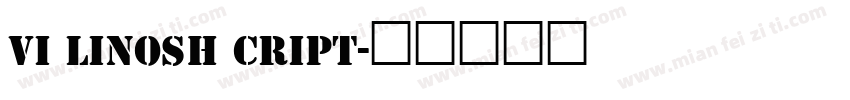 VI LinosH cript字体转换